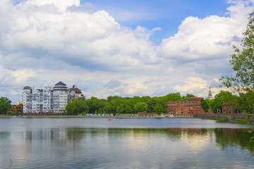 Residential building on the Upper lake of Kaliningrad