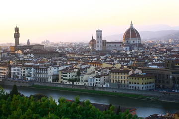 Michelangelo Square is a square with a beautiful panoramic view of Florence, Italy. Waiting for the...