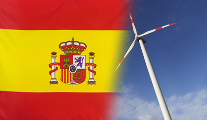 Obraz premium Concept Clean Energy in Spain