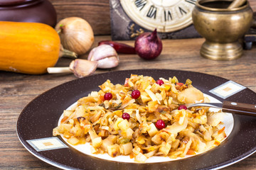 Vegetable stew with cranberries