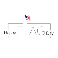 Happy flag day logo