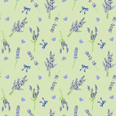 Watercolor lavender pattern
