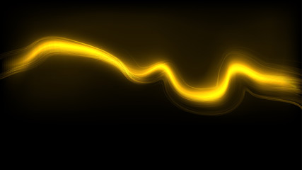 Motion smoky golden wave vector illustration
