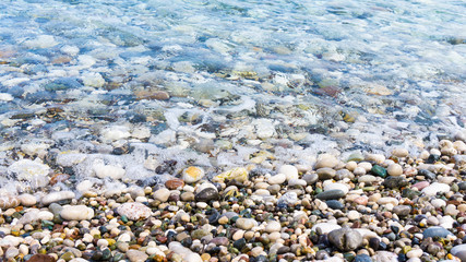 sea and stones. seacoast. background
