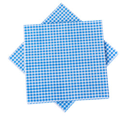 Paper napkins isolated on white