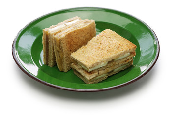 kaya jam toast sandwich, singaporean malaysian breakfast