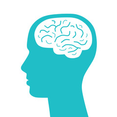 Human head with brain icon.