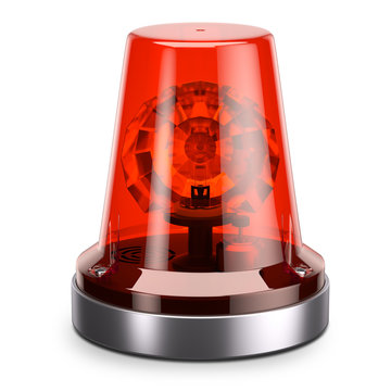 Emergency red siren light