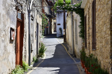 Fototapeta na wymiar Streets of Lefkara, Cyprus 