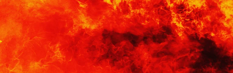 Papier peint photo autocollant rond Flamme fond de feu comme symbole de l& 39 enfer et de l& 39 enfer