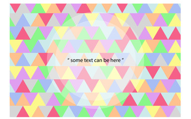 Minimalistic design, creative concept, modern diagonal abstract colorful background Triangle element.  Blue,yellow,red,green,gray,purple,orange lines & triangles.with texts. vector illustration EPS10.