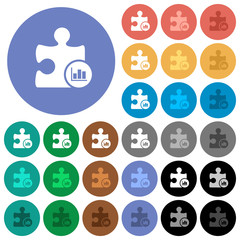 Plugin statistics round flat multi colored icons