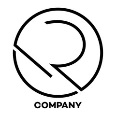 D and R company linked letter logo