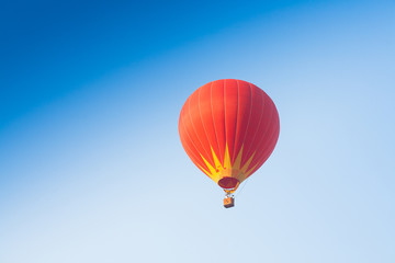 Hot air balloon on sky in Laos