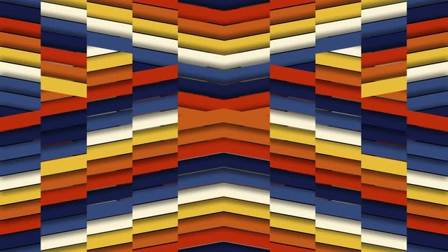Upbeat Multi Colored Chevron Tile Background Loop