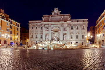 Fototapeta na wymiar Rome. Trevi Fountain.