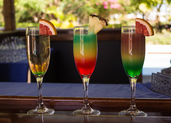 Tropical cocktail of the Caribbean