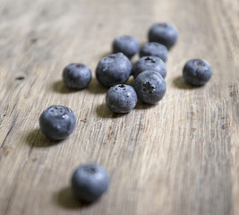 
Fresh blue bilberries
