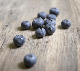 
Fresh blue bilberries