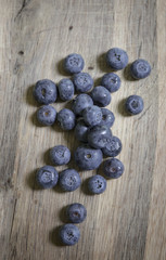 
Fresh blue bilberries