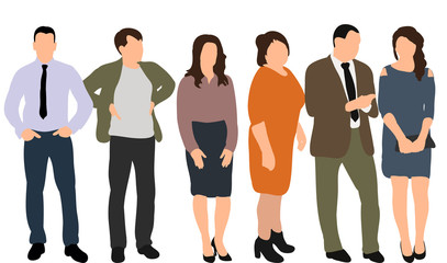 Obraz premium Vector, isolated, male and female, flat style, symbol