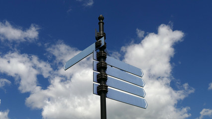 Blank Sign Post