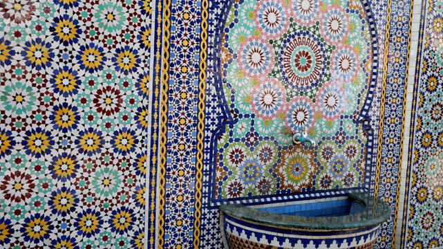 Mosaic art fantasy Arabic work