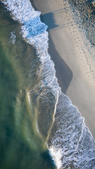 Aerial view of a beach in italy