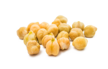 Chickpea isolated on white background