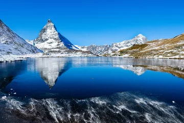 Fotobehang Matterhorn reflection © Dominik