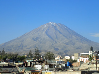 Fototapeta na wymiar El Misti volcano, Arequipa, Peru