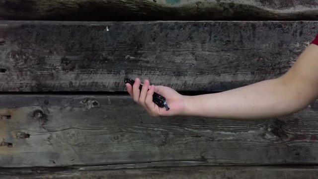 Butterfly knife trick