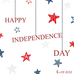 American Independence Day design. Vector illustration
