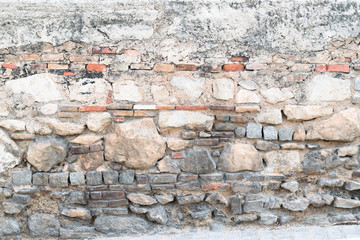 Old brick and stone wall.