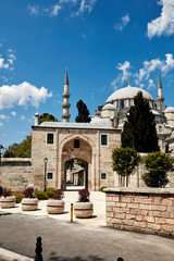 Fototapeta na wymiar Suleymani mosque in Istanbul May 2017