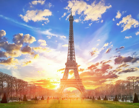 Eiffel tower, Paris. France.