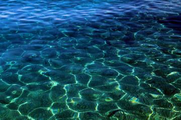 Fototapeta na wymiar Adriatic sea background in Brela , Croatia