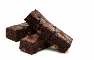 Chocolate Brownie isolated