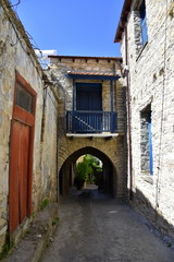 Fototapeta na wymiar Lefkara alley, Cyprus 