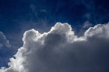 sun behind cloud