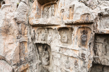 carved sculptures in West Hill in longmen
