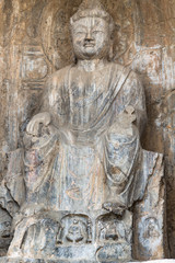 carved figure in Longmen Grottoes