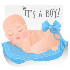 It's a boy vector template