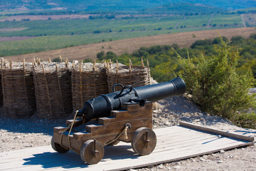 A copy of the guns of the Russian-Turkish war on war reconstruction