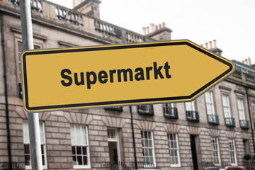 Obraz premium Schild 238 - Supermarkt