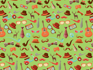 Hipster package pattern. Urban Lumberjack  background.