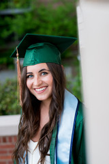 College Grad on Campus in Oregon