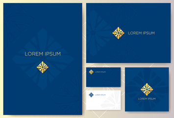 Obraz na płótnie Canvas Set of corporate identity template design with graphic elements. 