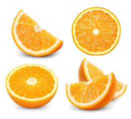 orange isolated on white