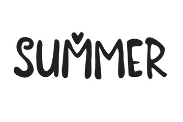 Summer - hand drawn lettering